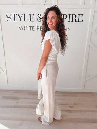 The Elise Open Back Crossover Top