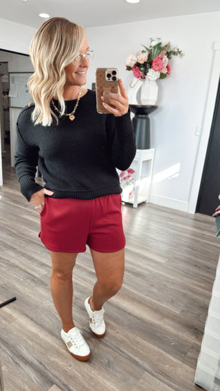Karla Elastic Waist Dolphin Shorts *FINAL SALE*