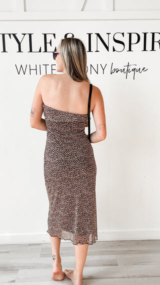 Chelsea Leopard Print Tube Dress *FINAL SALE*