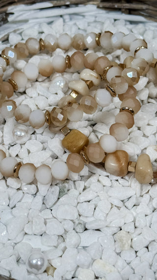Prism Cut Bead Stone Bracelets *Final Sale*