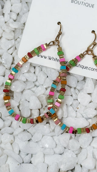 Open Teardrop Dangle Earrings