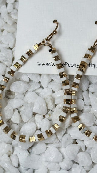 Open Teardrop Dangle Earrings