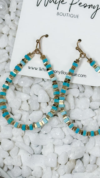 Open Teardrop Dangle Earrings
