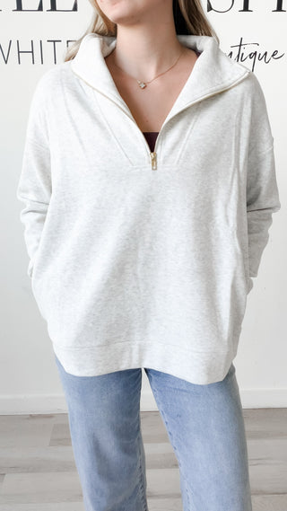 Veronica Half Zip Sweatshirt