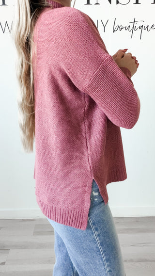 Carrigan Mock Neck Boxy Sweater