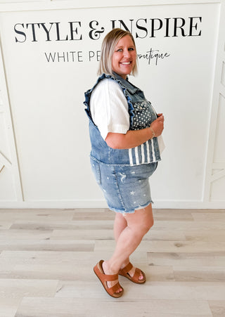 American Flag Ruffle Vest *FINAL SALE*