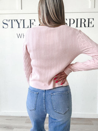 Megan Tie Front Sweater