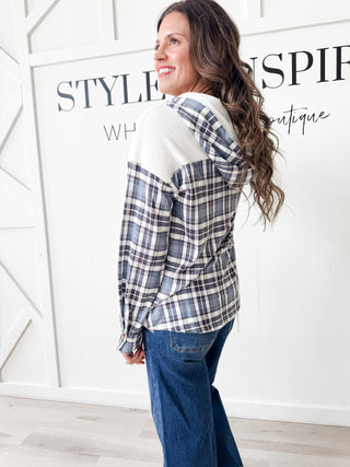 Kane Plaid Waffle Contrast Shirt