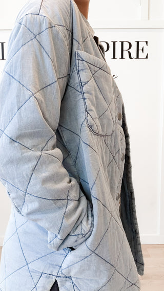 Savannah Quilted Tencel Shacket