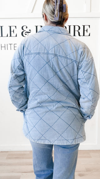 Savannah Quilted Tencel Shacket