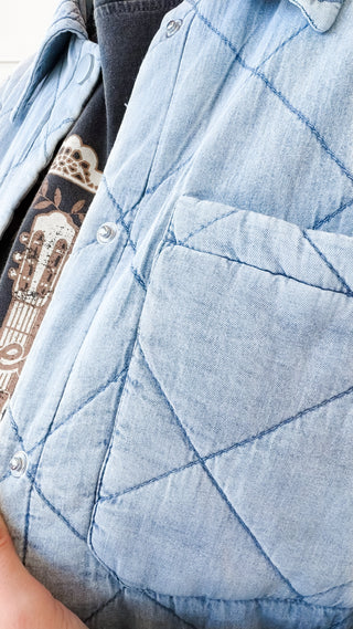 Savannah Quilted Tencel Shacket