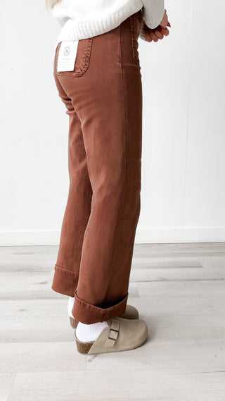 Risen Front Patch Pocket Cuffed Jeans