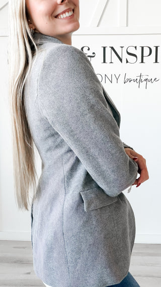 Darlene Rib Cuffed Blazer