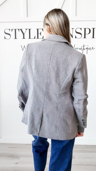 Darlene Rib Cuffed Blazer