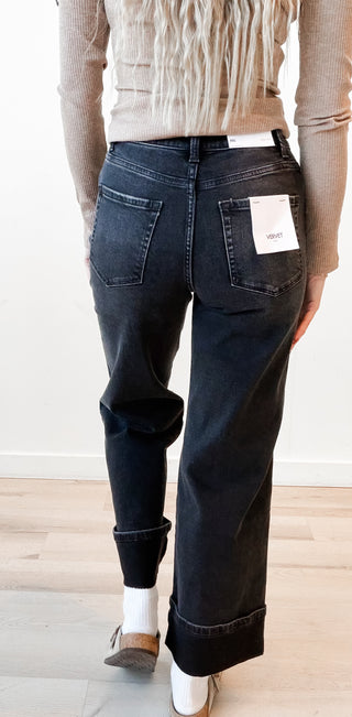 Vervet Cuffed Baggy Wide Jeans