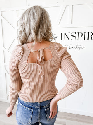 Monica Cable Knit Fitted Sweater. *Final Sale*