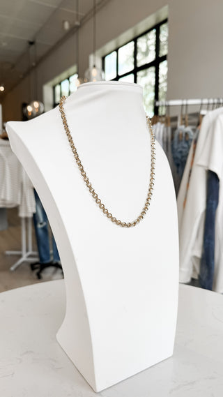 Round Open Link Necklace. *Final Sale*