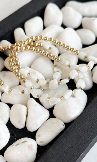 Stone and Metal Bead Bracelets. *Final Sale*