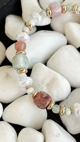 Mixed Stone and Pearl Bracelet. *Final Sale*