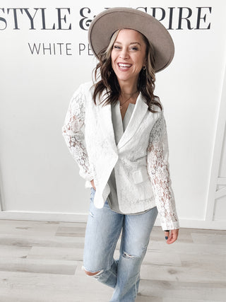 Simone Lace Blazer