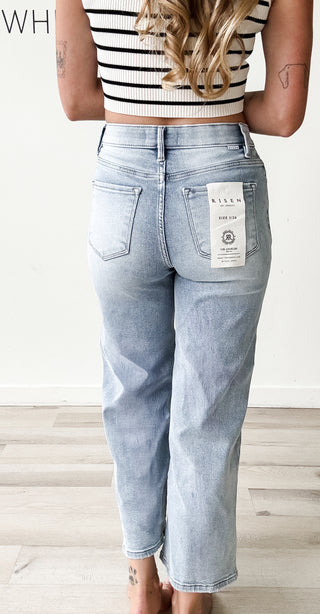 Risen TC HR Crop Wide Jeans