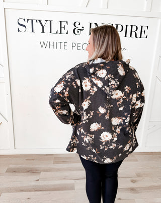 Rebecca Floral Ribbed Top
