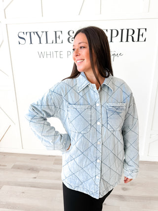 Savannah Quilted Tencel Shacket