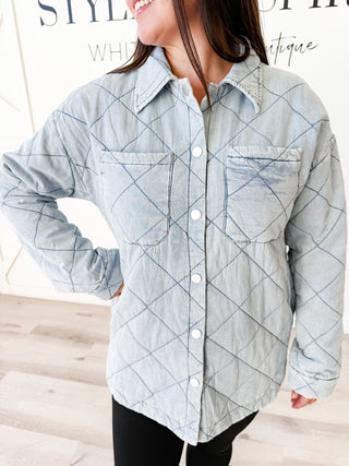 Savannah Quilted Tencel Shacket
