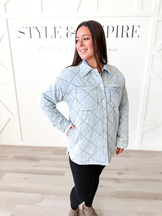 Savannah Quilted Tencel Shacket