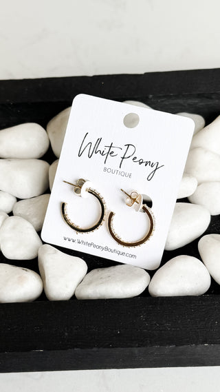 Sparkle Open Hoop Earrings *Final Sale*