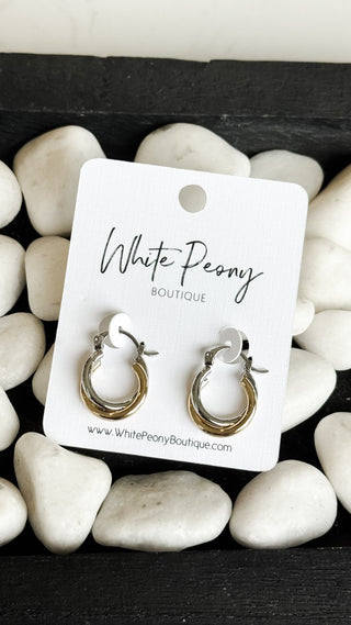 Mixed Twist Hoops. *Final Sale*