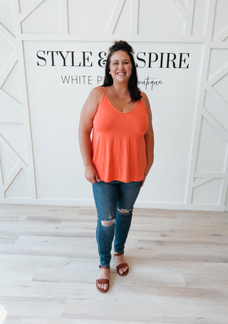 Rhonda Double V-Neck Loose Fit Cami *FINAL SALE*