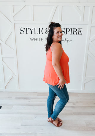 Rhonda Double V-Neck Loose Fit Cami *FINAL SALE*