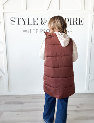 Gwen Long Quilted Vest