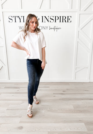 Judy Blue TC Step Hem Skinny Jeans