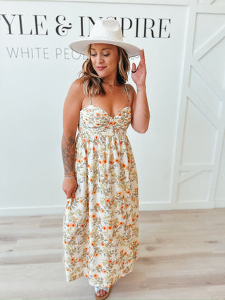 Reyna Braid Strap Midi Dress
