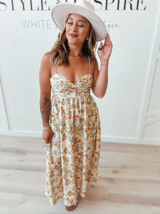 Reyna Braid Strap Midi Dress