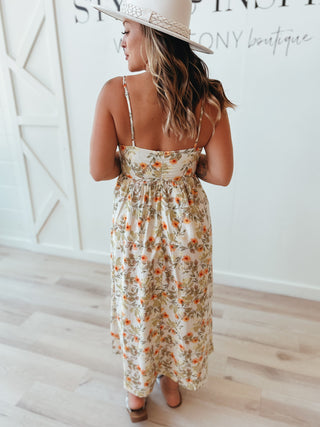 Reyna Braid Strap Midi Dress