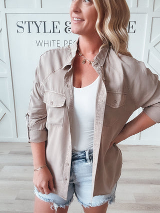 Sofia Oversized Tencel Shirt