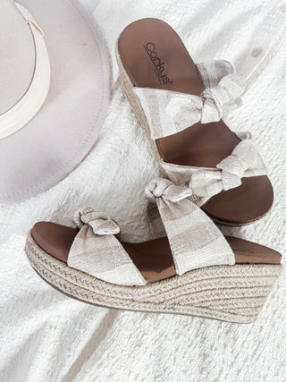 Corkys Tie The Knot Wedge Sandals