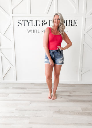 Julietta Double Layered Square Neck Tank