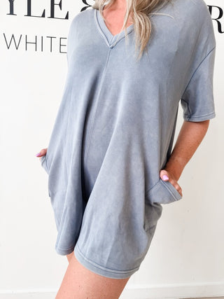 Rennie Half Sleeve Scuba Romper *Final Sale*