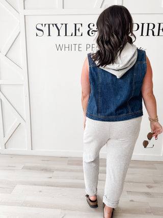 Timmie Hooded Jean Vest