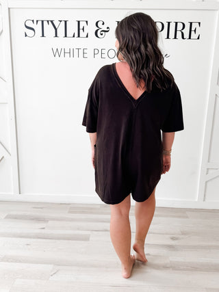 Rennie Half Sleeve Scuba Romper *Final Sale*