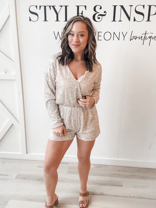 Marna Sequin Romper *Final Sale*