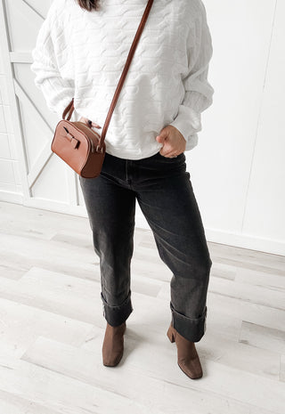 Bowtie Zipper Crossbody Bag. *Final Sale*