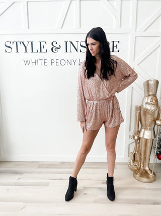 Marna Sequin Romper