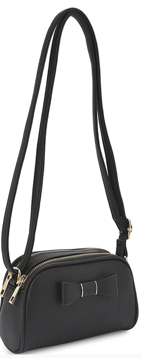 Bowtie Zipper Crossbody Bag. *Final Sale*