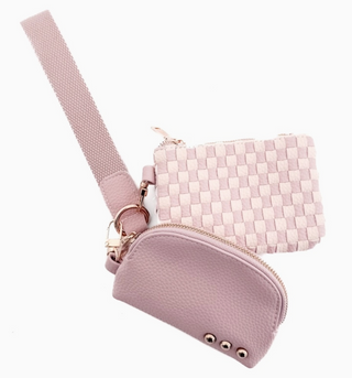 Wonderlust Dual Pouch Wristlet. *Final Sale*