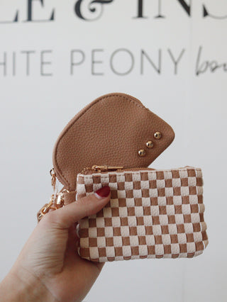 Wonderlust Dual Pouch Wristlet. *Final Sale*